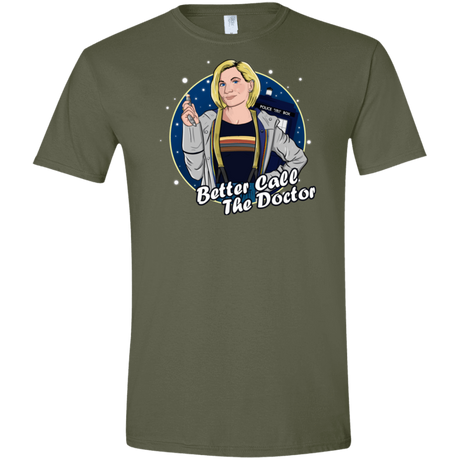 T-Shirts Military Green / S Better Call the Doctor Men's Semi-Fitted Softstyle