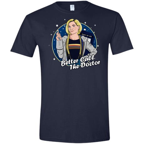 T-Shirts Navy / X-Small Better Call the Doctor Men's Semi-Fitted Softstyle