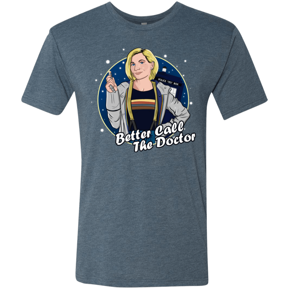 T-Shirts Indigo / S Better Call the Doctor Men's Triblend T-Shirt
