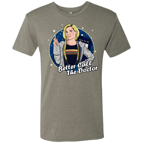 T-Shirts Venetian Grey / S Better Call the Doctor Men's Triblend T-Shirt