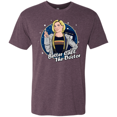 T-Shirts Vintage Purple / S Better Call the Doctor Men's Triblend T-Shirt