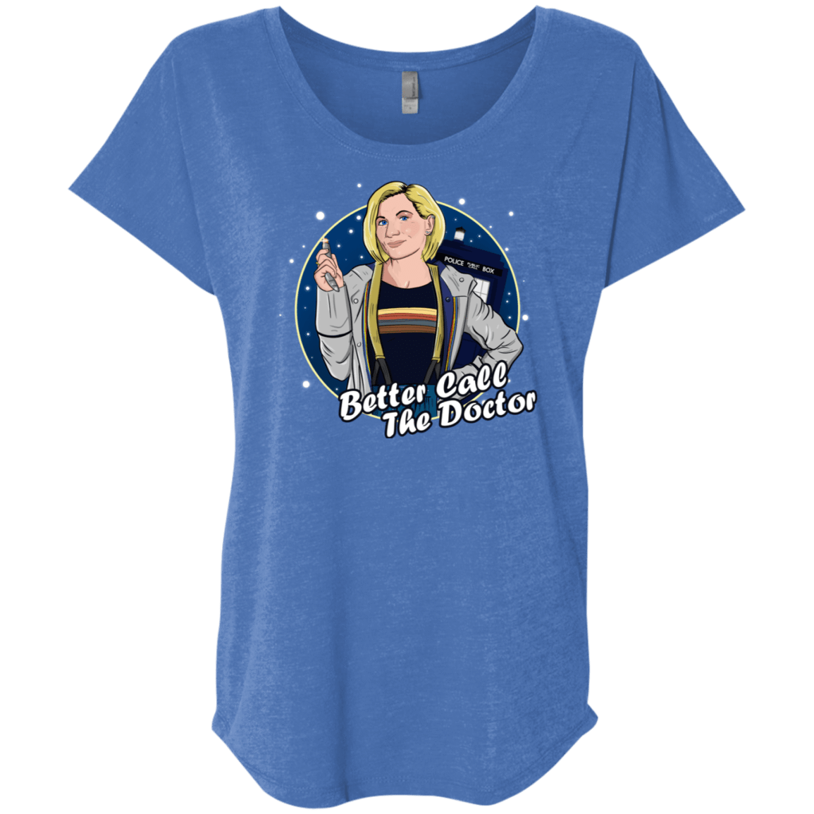 T-Shirts Vintage Royal / X-Small Better Call the Doctor Triblend Dolman Sleeve