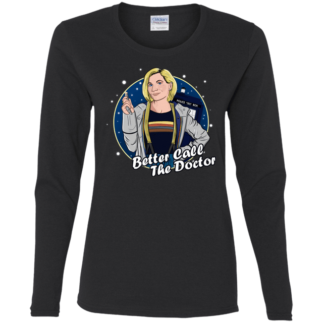 T-Shirts Black / S Better Call the Doctor Women's Long Sleeve T-Shirt