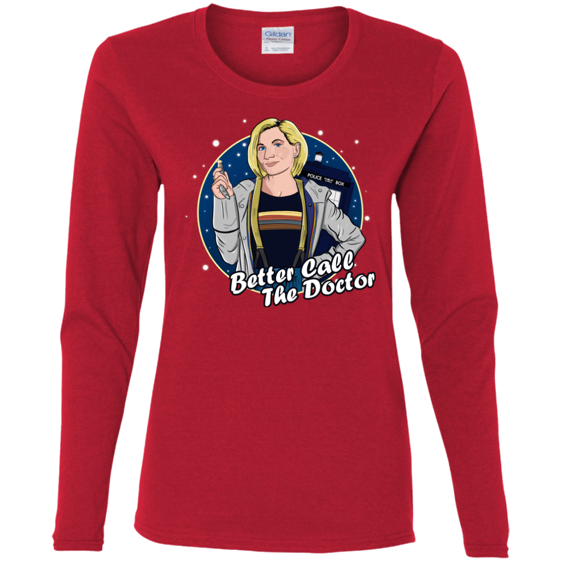 T-Shirts Red / S Better Call the Doctor Women's Long Sleeve T-Shirt