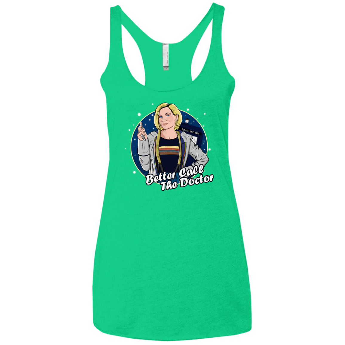 T-Shirts Envy / X-Small Better Call the Doctor Women's Triblend Racerback Tank