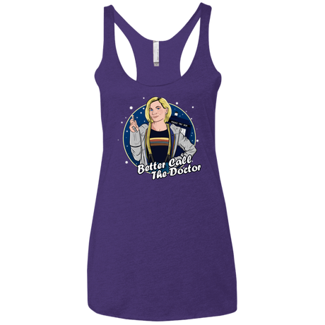 T-Shirts Purple Rush / X-Small Better Call the Doctor Women's Triblend Racerback Tank