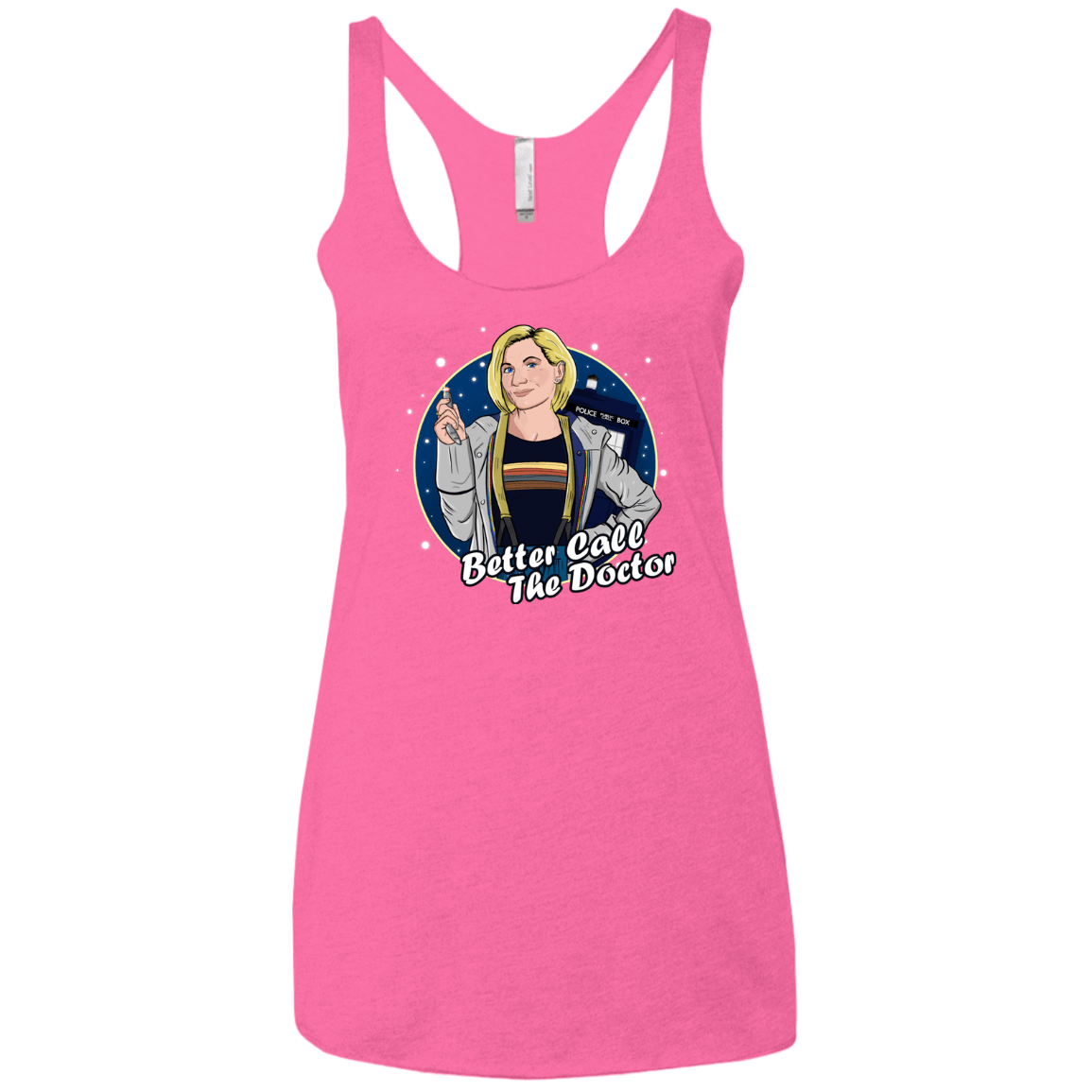 T-Shirts Vintage Pink / X-Small Better Call the Doctor Women's Triblend Racerback Tank