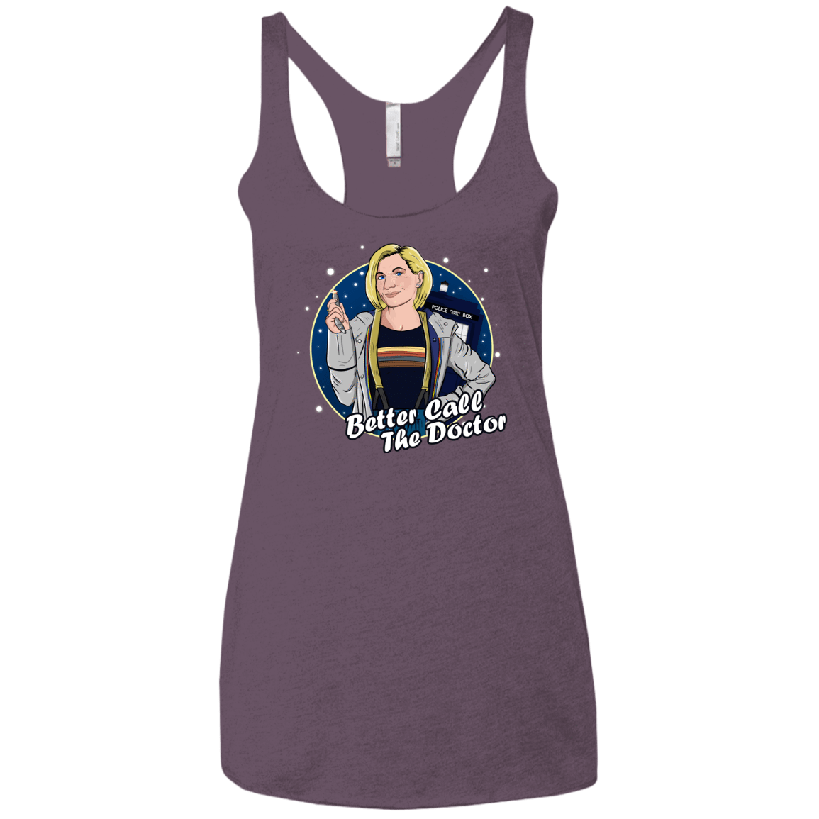 T-Shirts Vintage Purple / X-Small Better Call the Doctor Women's Triblend Racerback Tank