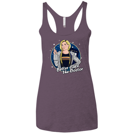 T-Shirts Vintage Purple / X-Small Better Call the Doctor Women's Triblend Racerback Tank
