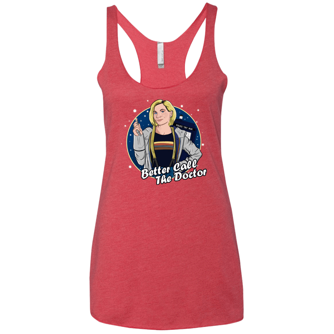 T-Shirts Vintage Red / X-Small Better Call the Doctor Women's Triblend Racerback Tank