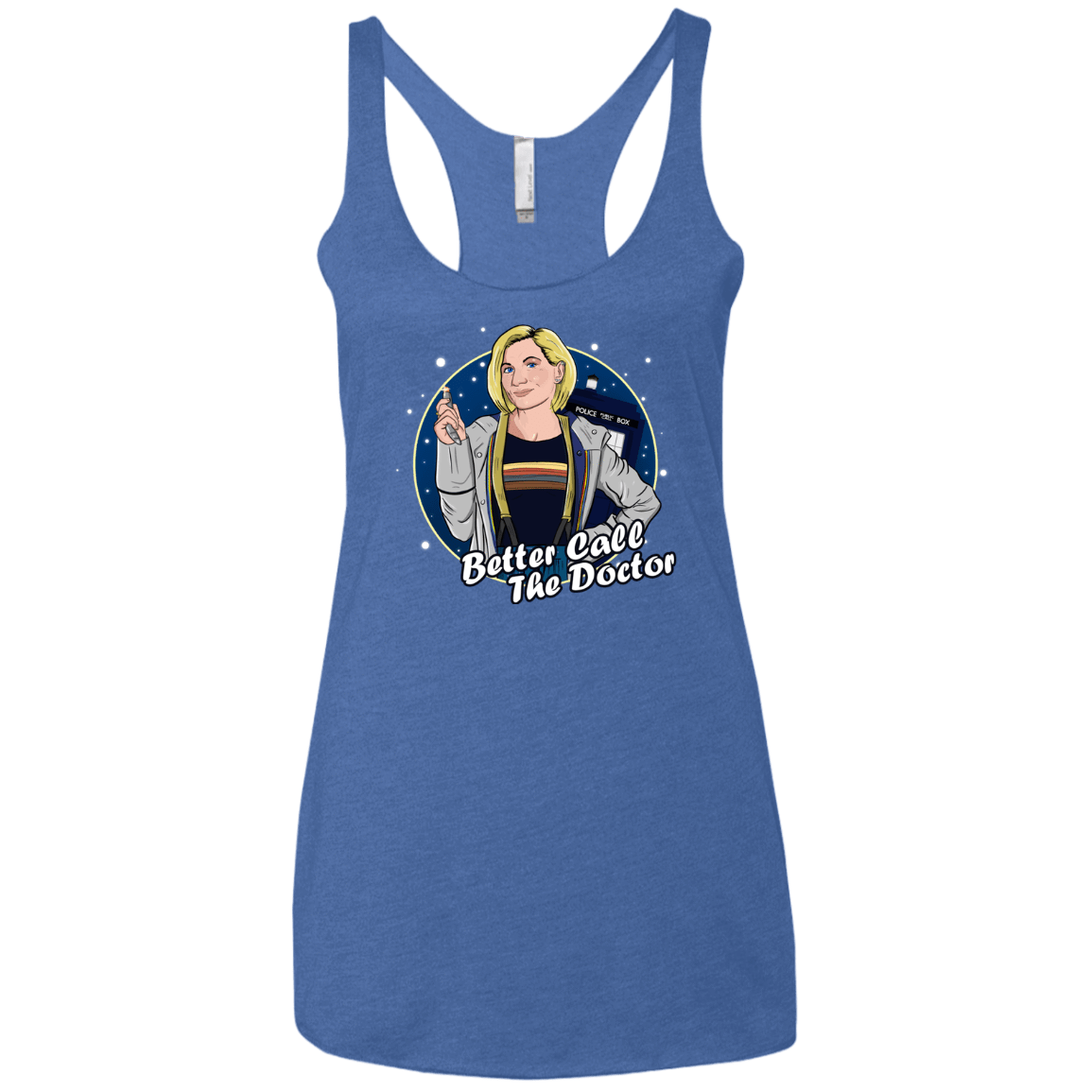 T-Shirts Vintage Royal / X-Small Better Call the Doctor Women's Triblend Racerback Tank