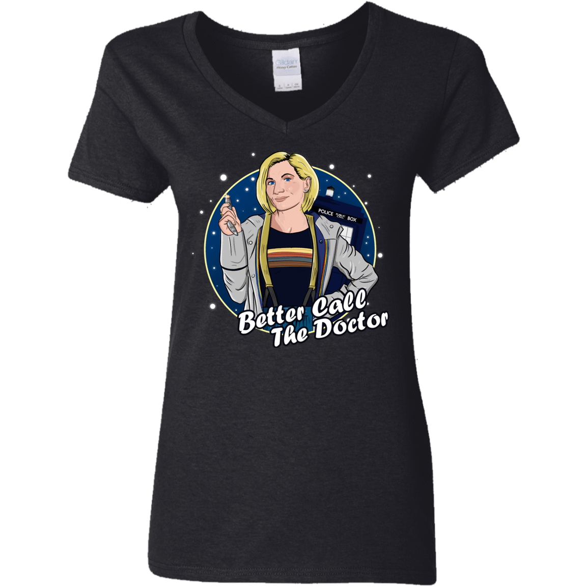 T-Shirts Black / S Better Call the Doctor Women's V-Neck T-Shirt