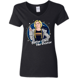 T-Shirts Black / S Better Call the Doctor Women's V-Neck T-Shirt