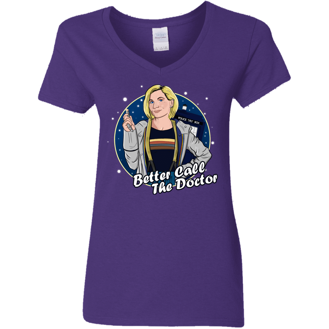 T-Shirts Purple / S Better Call the Doctor Women's V-Neck T-Shirt