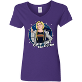 T-Shirts Purple / S Better Call the Doctor Women's V-Neck T-Shirt