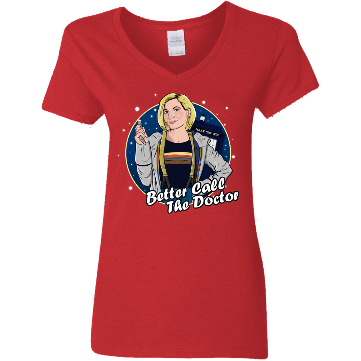 T-Shirts Red / S Better Call the Doctor Women's V-Neck T-Shirt