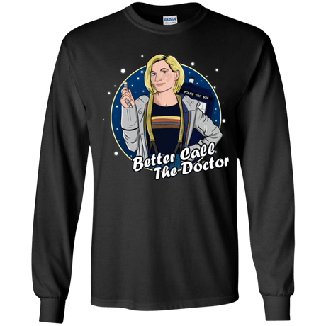 T-Shirts Black / YS Better Call the Doctor Youth Long Sleeve T-Shirt