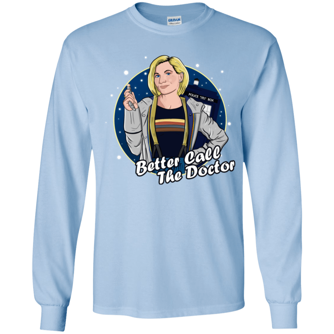 T-Shirts Light Blue / YS Better Call the Doctor Youth Long Sleeve T-Shirt