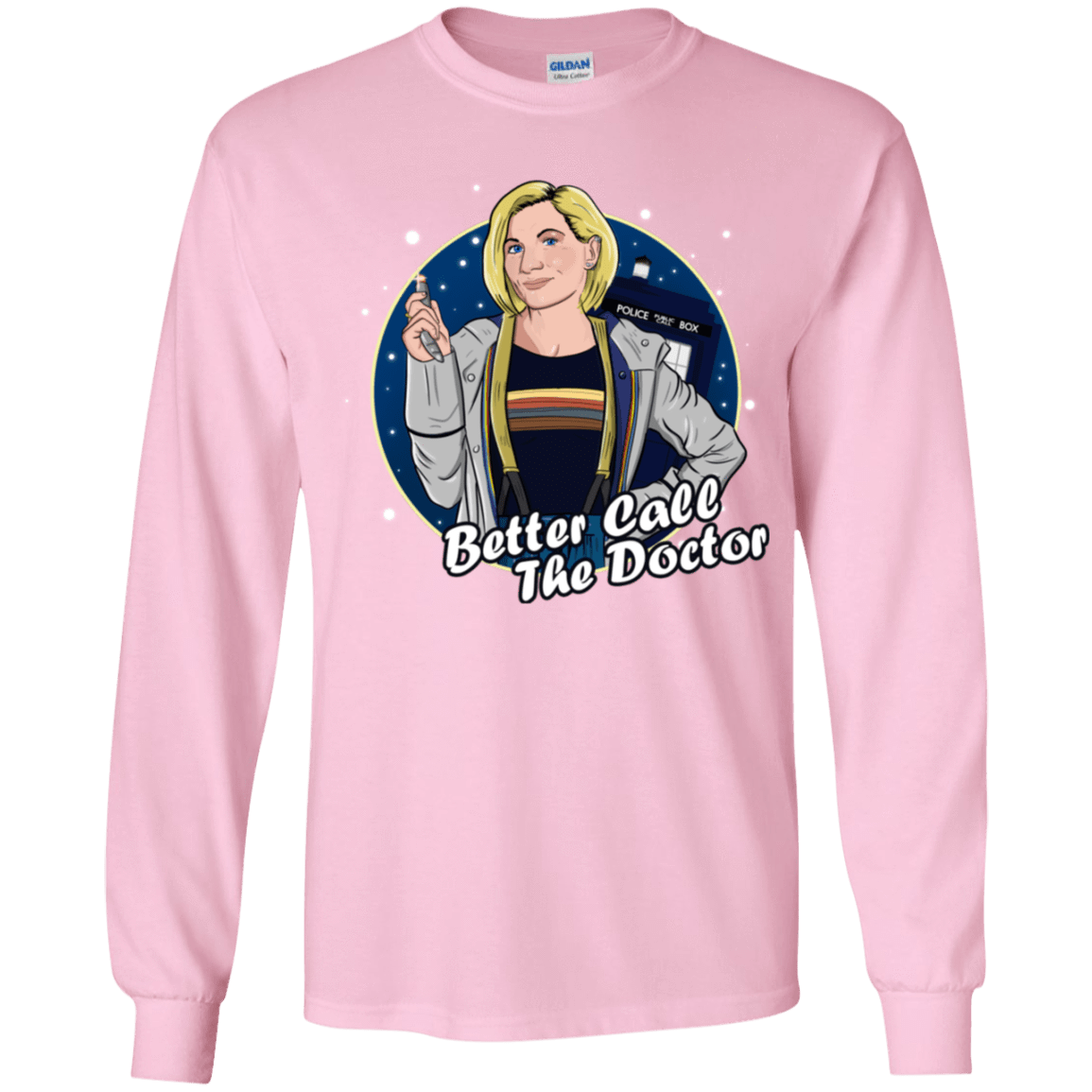 T-Shirts Light Pink / YS Better Call the Doctor Youth Long Sleeve T-Shirt