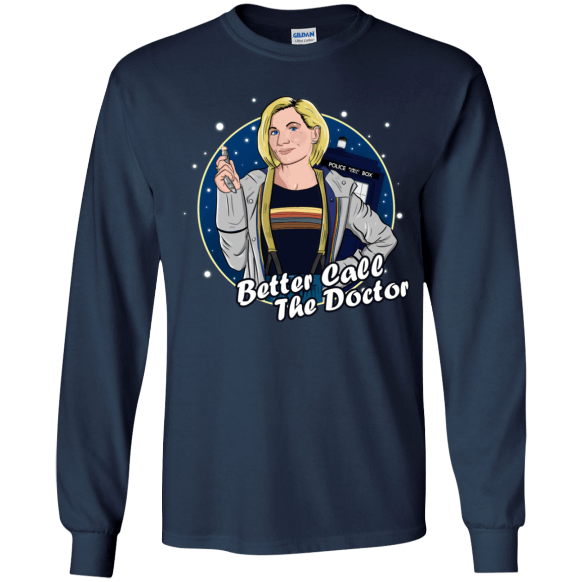 T-Shirts Navy / YS Better Call the Doctor Youth Long Sleeve T-Shirt