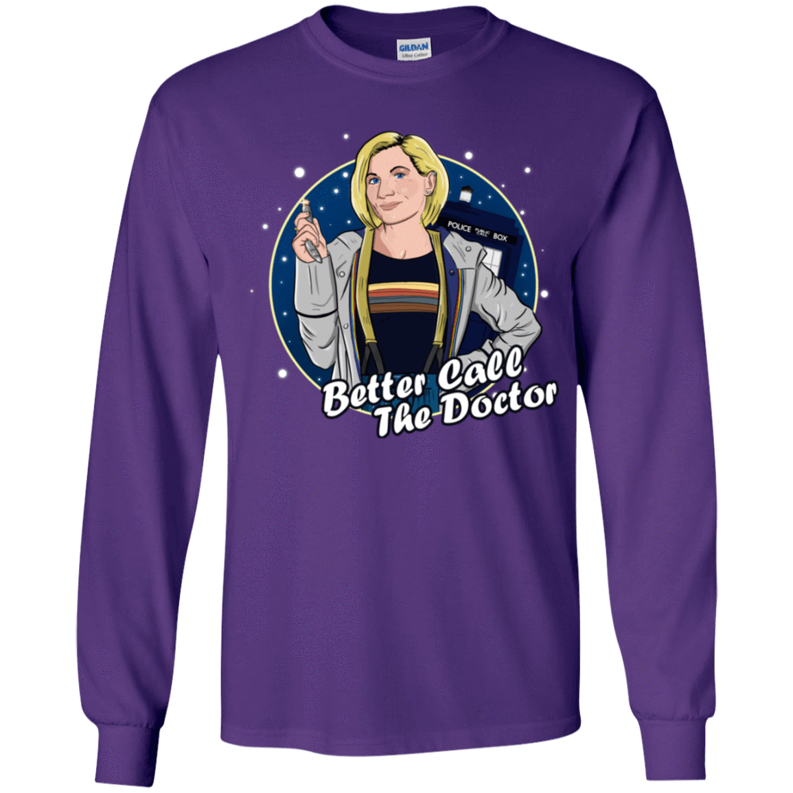 T-Shirts Purple / YS Better Call the Doctor Youth Long Sleeve T-Shirt