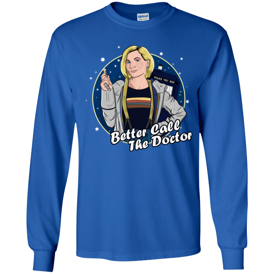 T-Shirts Royal / YS Better Call the Doctor Youth Long Sleeve T-Shirt