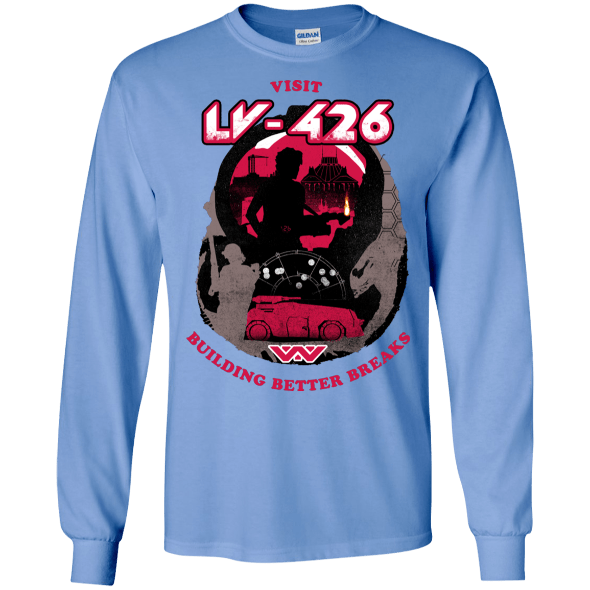 T-Shirts Carolina Blue / S Better Worlds Men's Long Sleeve T-Shirt