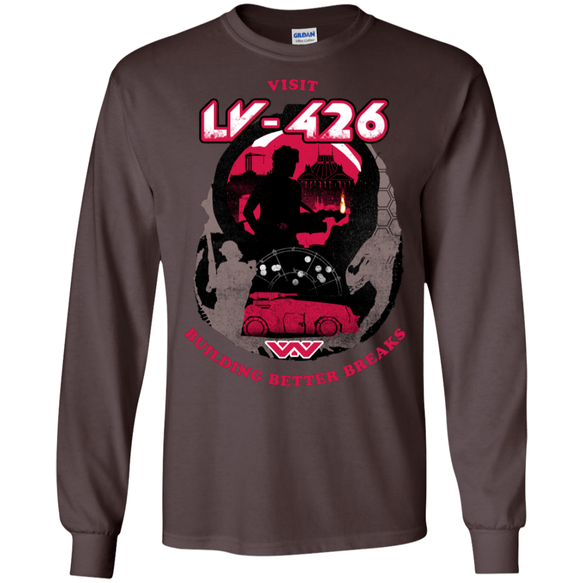 T-Shirts Dark Chocolate / S Better Worlds Men's Long Sleeve T-Shirt