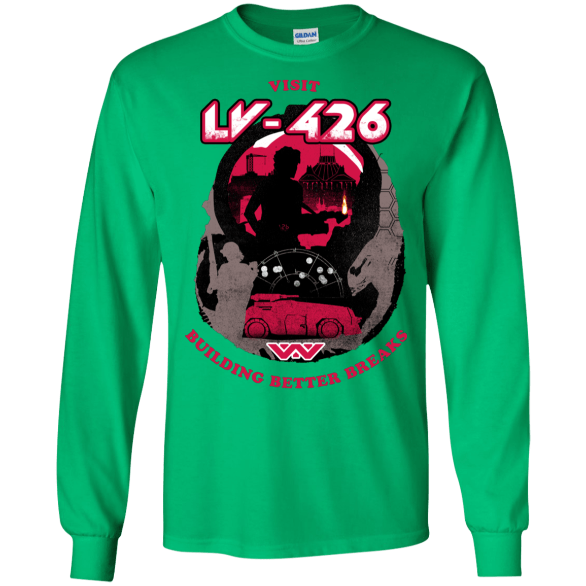 T-Shirts Irish Green / S Better Worlds Men's Long Sleeve T-Shirt