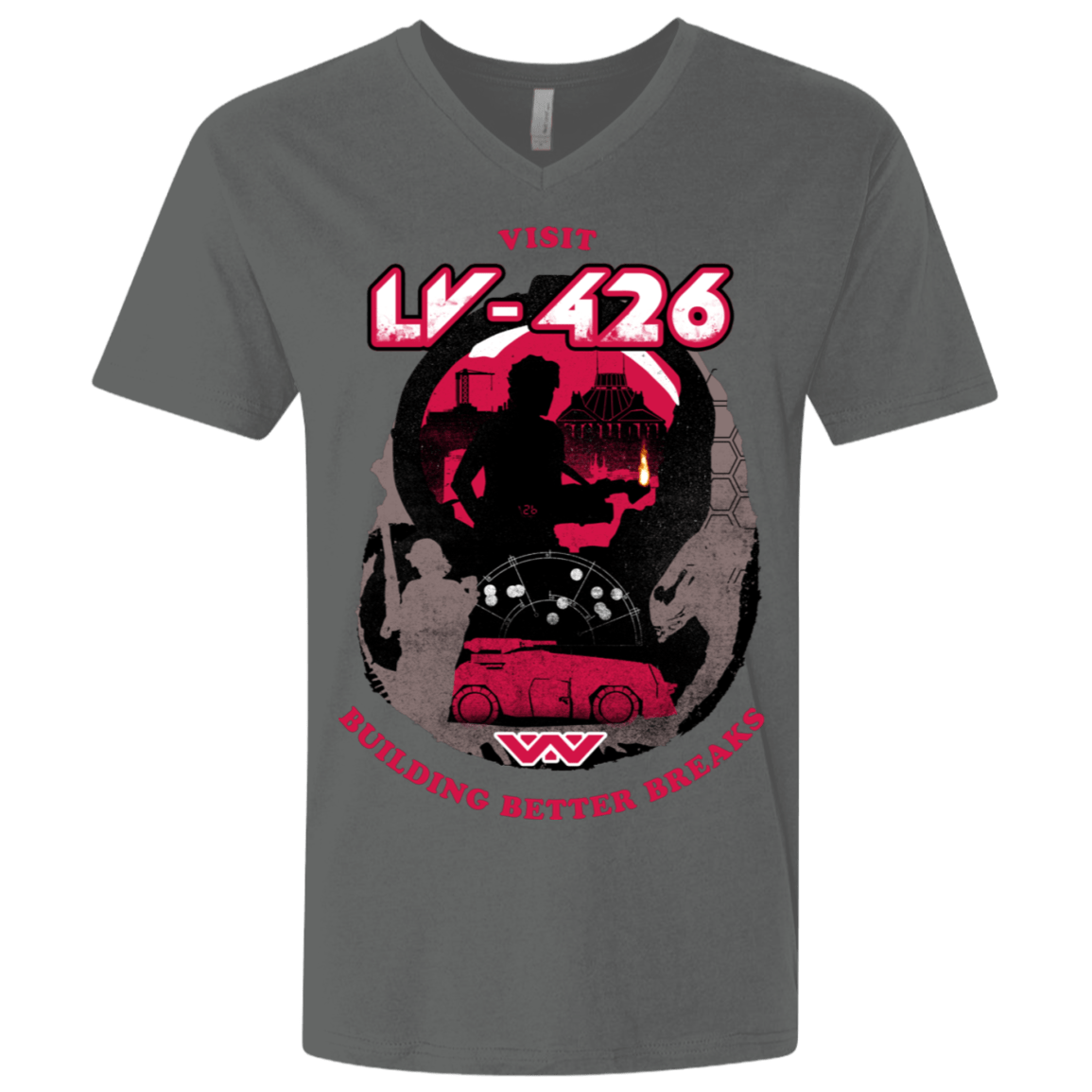 T-Shirts Heavy Metal / X-Small Better Worlds Men's Premium V-Neck