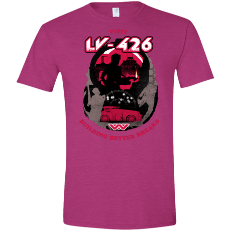 T-Shirts Antique Heliconia / S Better Worlds Men's Semi-Fitted Softstyle