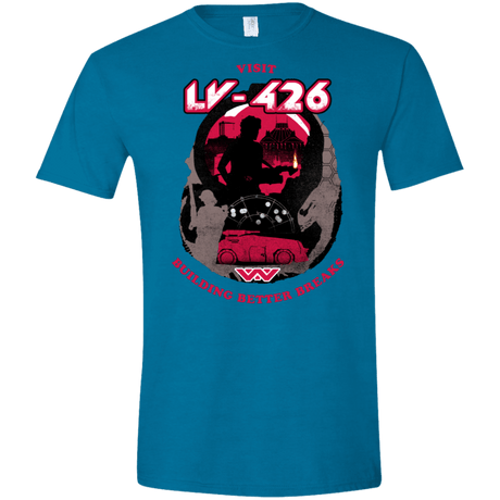 T-Shirts Antique Sapphire / S Better Worlds Men's Semi-Fitted Softstyle