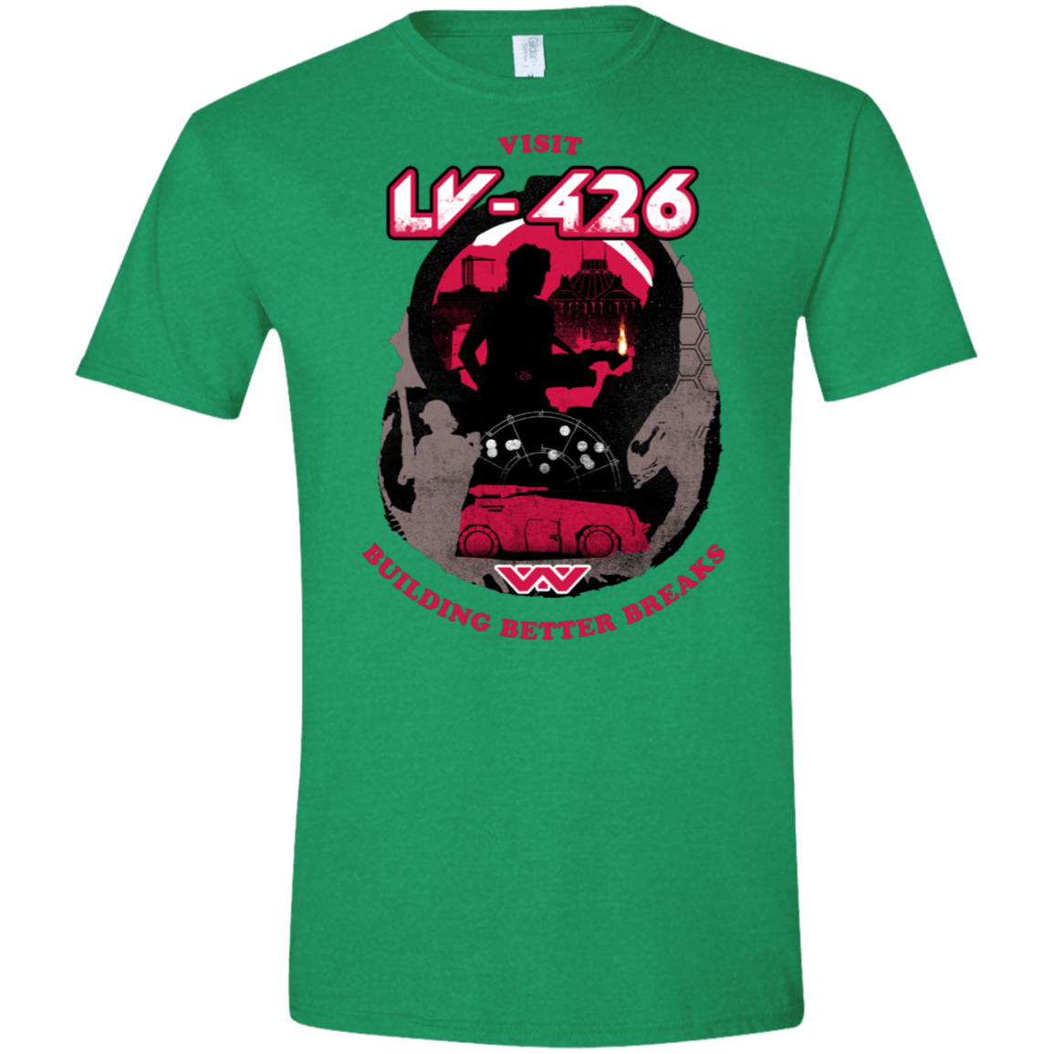 T-Shirts Heather Irish Green / S Better Worlds Men's Semi-Fitted Softstyle