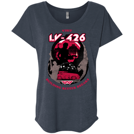 T-Shirts Vintage Navy / X-Small Better Worlds Triblend Dolman Sleeve