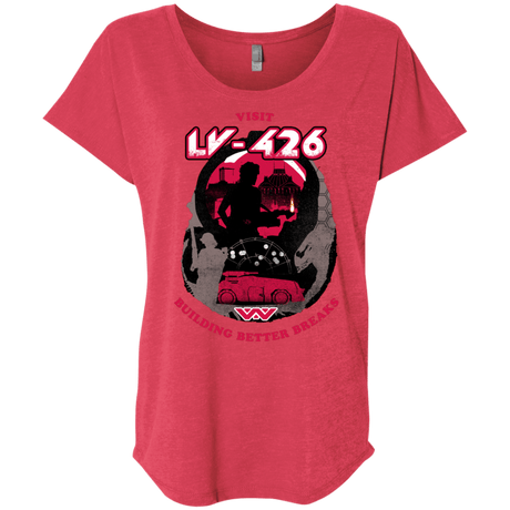 T-Shirts Vintage Red / X-Small Better Worlds Triblend Dolman Sleeve