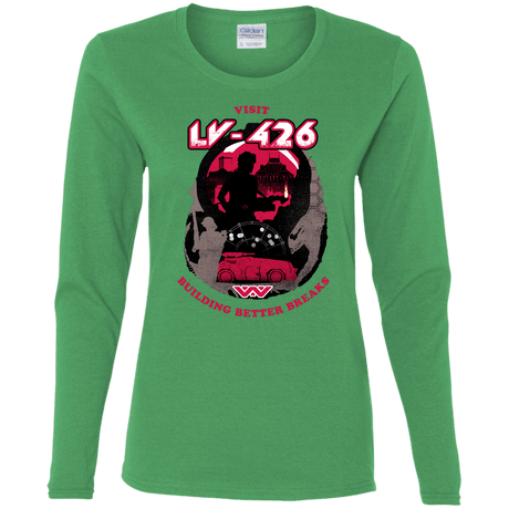T-Shirts Irish Green / S Better Worlds Women's Long Sleeve T-Shirt