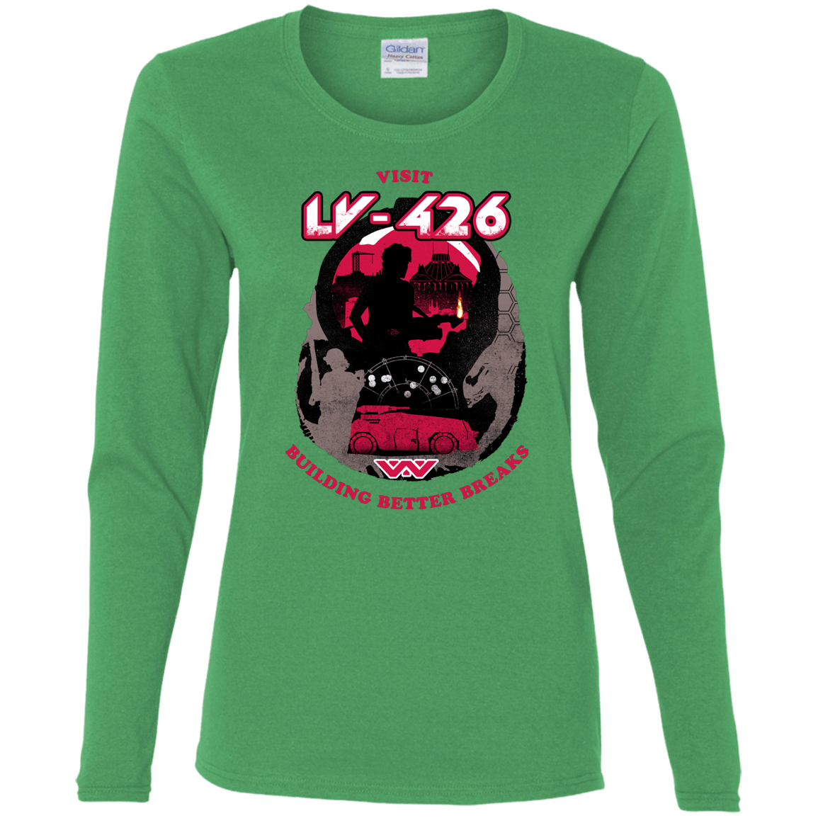 T-Shirts Irish Green / S Better Worlds Women's Long Sleeve T-Shirt