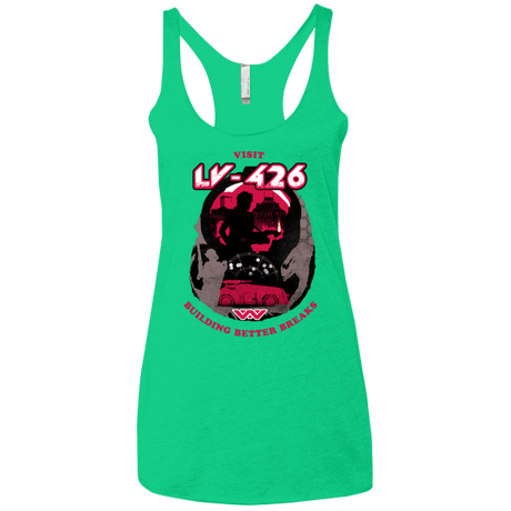 T-Shirts Envy / X-Small Better Worlds Women's Triblend Racerback Tank