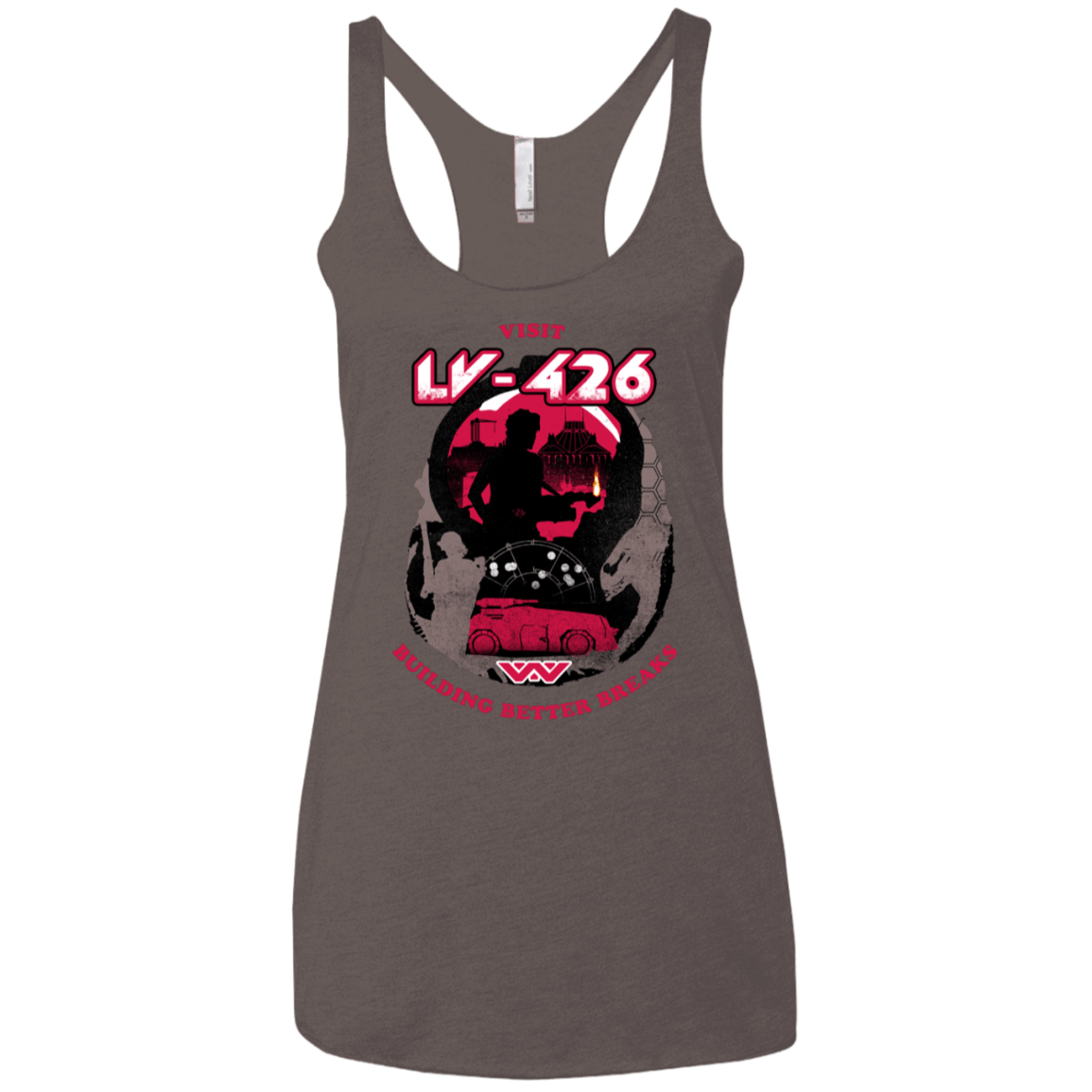 T-Shirts Macchiato / X-Small Better Worlds Women's Triblend Racerback Tank