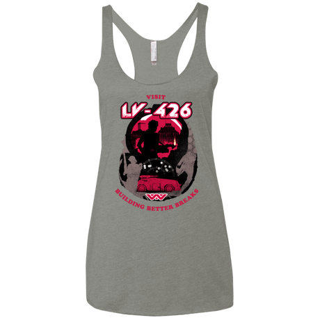 T-Shirts Venetian Grey / X-Small Better Worlds Women's Triblend Racerback Tank