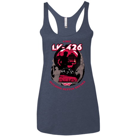 T-Shirts Vintage Navy / X-Small Better Worlds Women's Triblend Racerback Tank