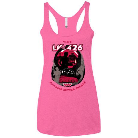 T-Shirts Vintage Pink / X-Small Better Worlds Women's Triblend Racerback Tank