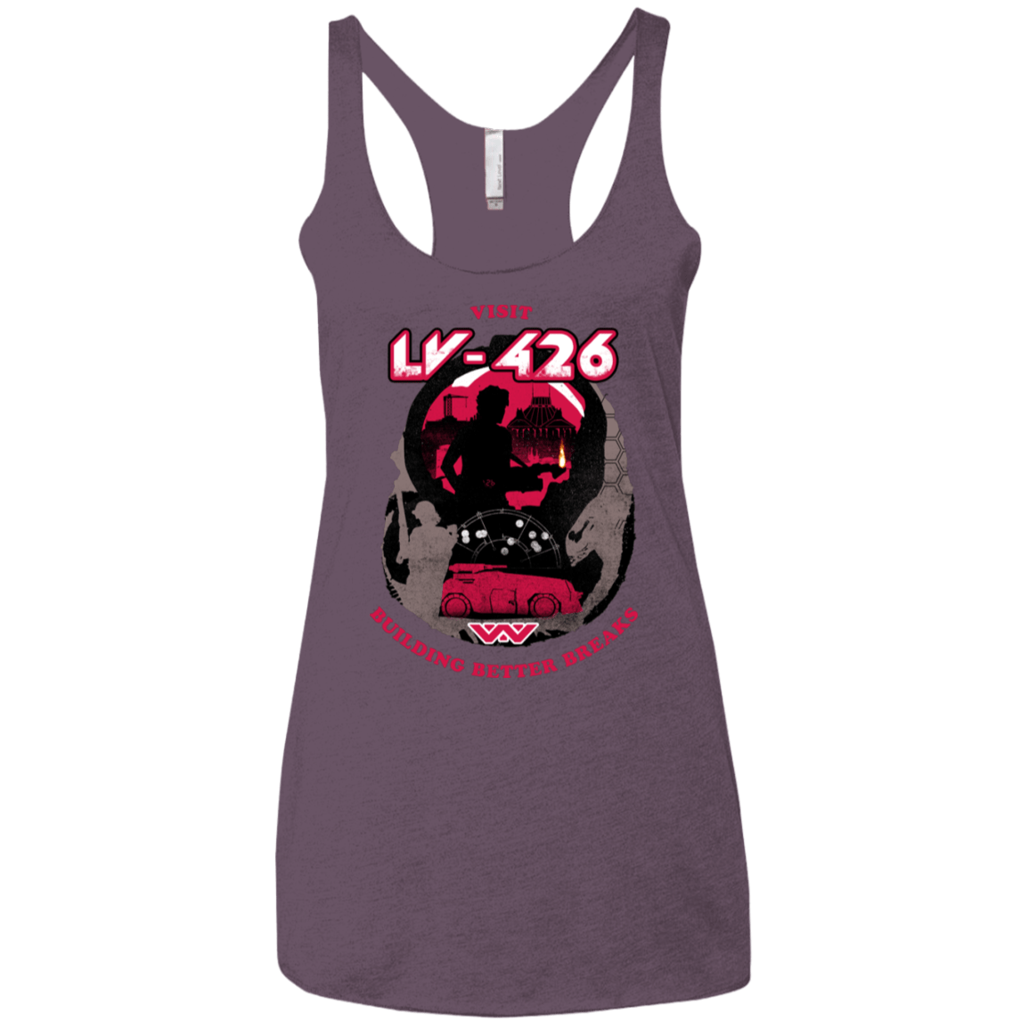 T-Shirts Vintage Purple / X-Small Better Worlds Women's Triblend Racerback Tank