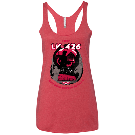 T-Shirts Vintage Red / X-Small Better Worlds Women's Triblend Racerback Tank
