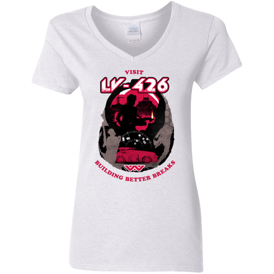 T-Shirts White / S Better Worlds Women's V-Neck T-Shirt