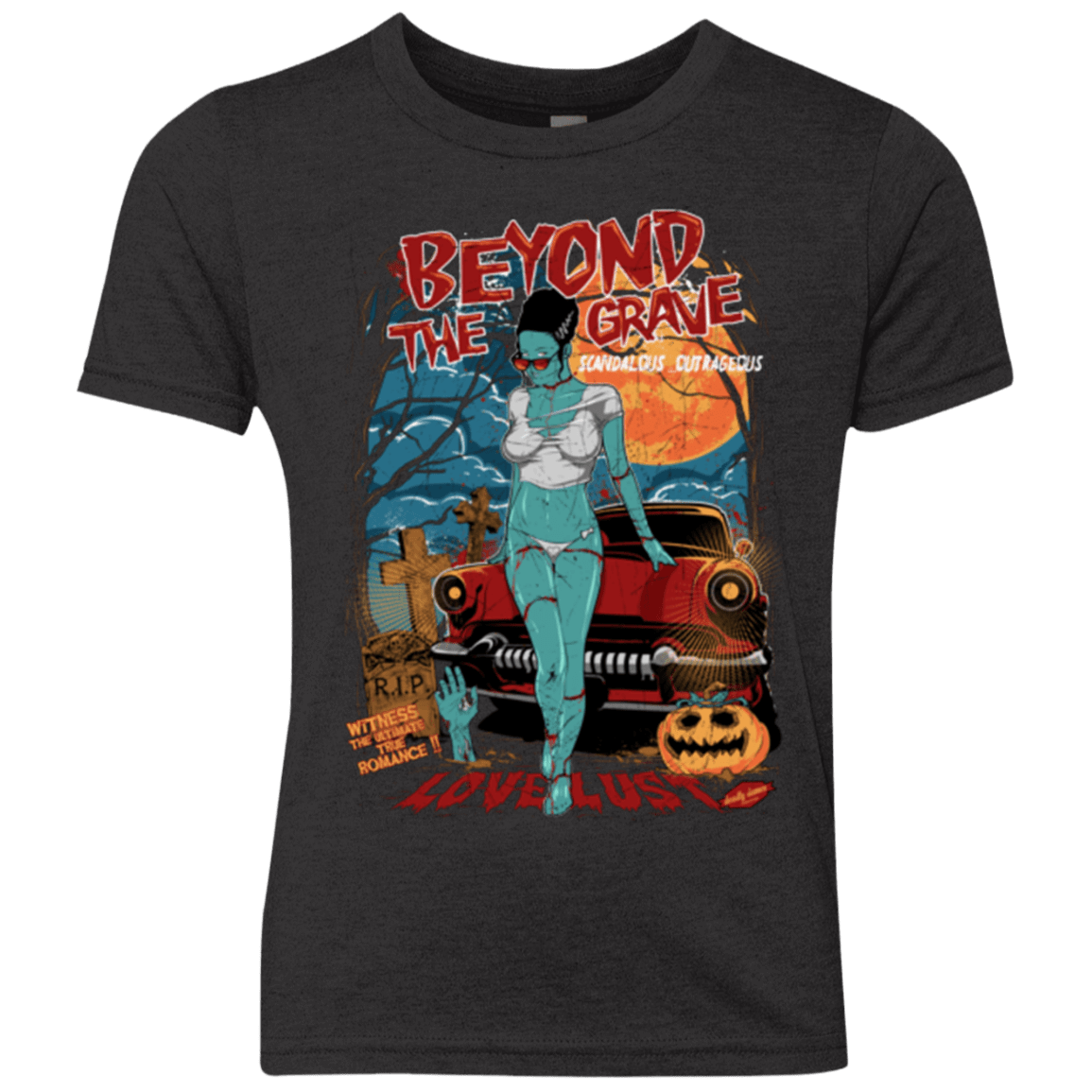 T-Shirts Vintage Black / YXS Beyond The Grave Youth Triblend T-Shirt
