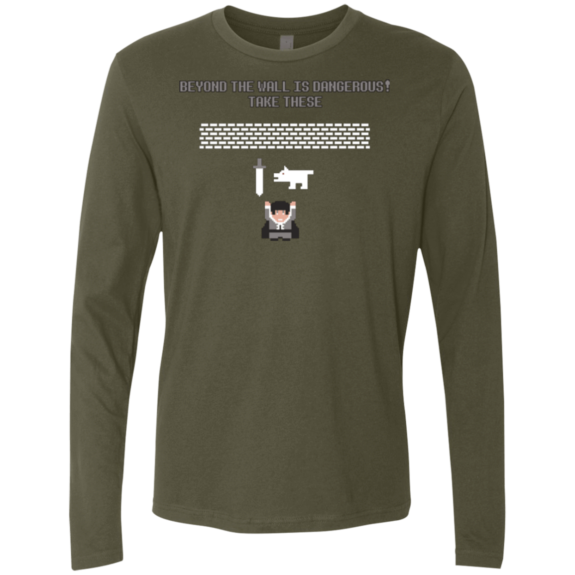 T-Shirts Military Green / Small Beyond the Wall Men's Premium Long Sleeve