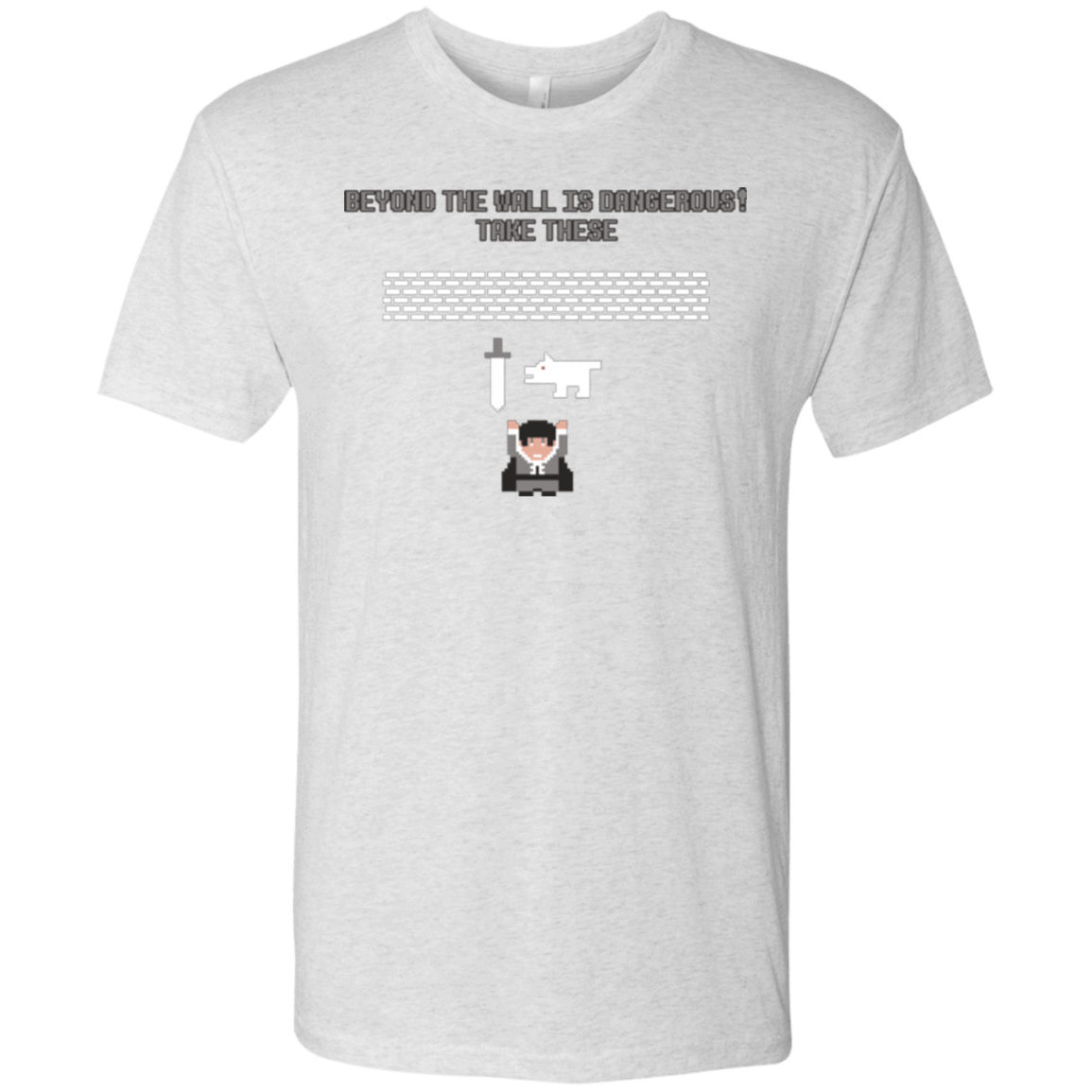 T-Shirts Heather White / Small Beyond the Wall Men's Triblend T-Shirt