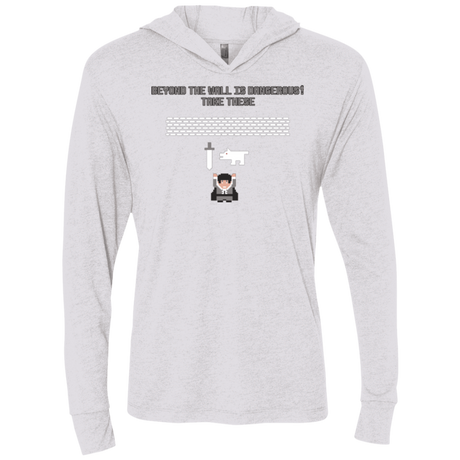 T-Shirts Heather White / X-Small Beyond the Wall Triblend Long Sleeve Hoodie Tee