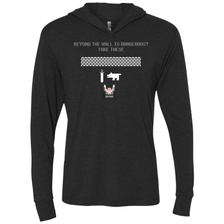 T-Shirts Vintage Black / X-Small Beyond the Wall Triblend Long Sleeve Hoodie Tee